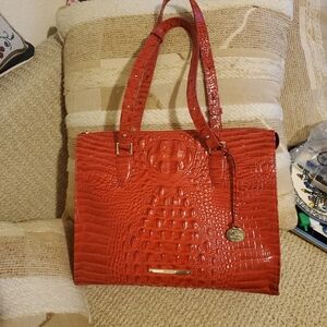 BRAHMIN ANYWHERE TOTE RED